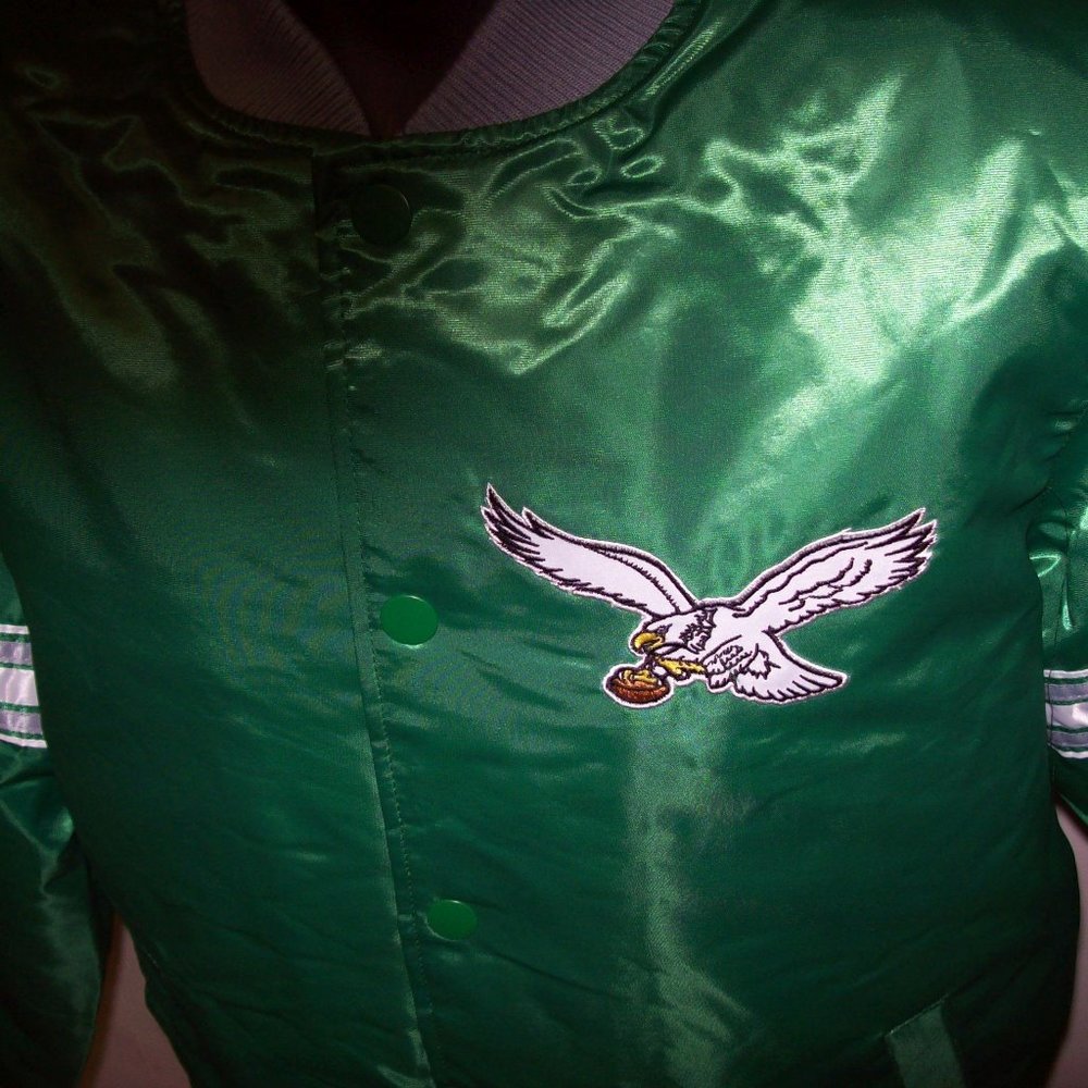 PHILADELPHIA EAGLES Starter Jacket Kelly Green - Picture 9 of 11